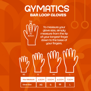 Gymatics® cotton gymnastics bar gloves, alternate view