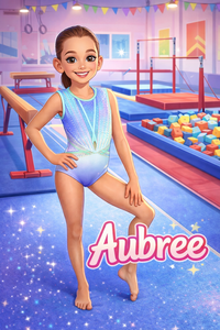 🤸‍♀️ Turn Your Gymnast Into a Cartoon Hero – AI Digital Portrait