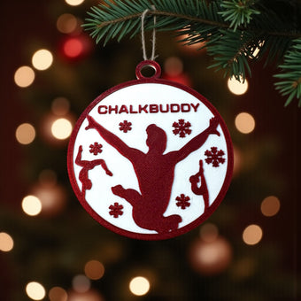 compare product ChalkBuddy Festive Gymnast Ornament