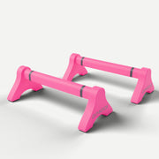 Gymatics ParaBar parallettes pair in Hot Pink with graphite strips