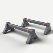 Gymatics ParaBar parallettes pair in Graphite with orange strips