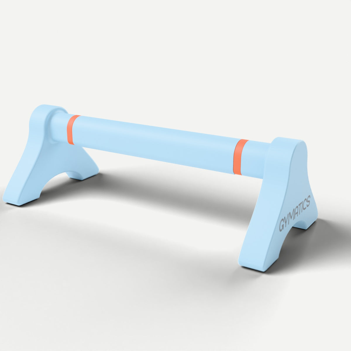 Gymatics ParaBar parallette in Sky Blue / Orange