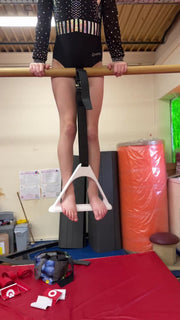 Gymatics FlexiBar upstart and kip trainer in use, live demonstration